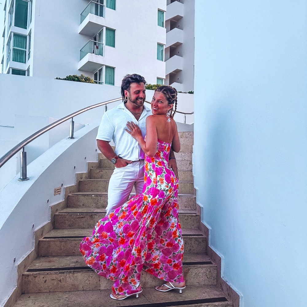 Flowy floral 12th tribe dress